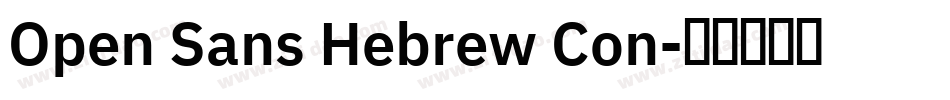 Open Sans Hebrew Con字体转换